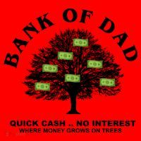 Bank Of Dad Quick Cash No Interest Funny Gift Santa Hat thumb 1
