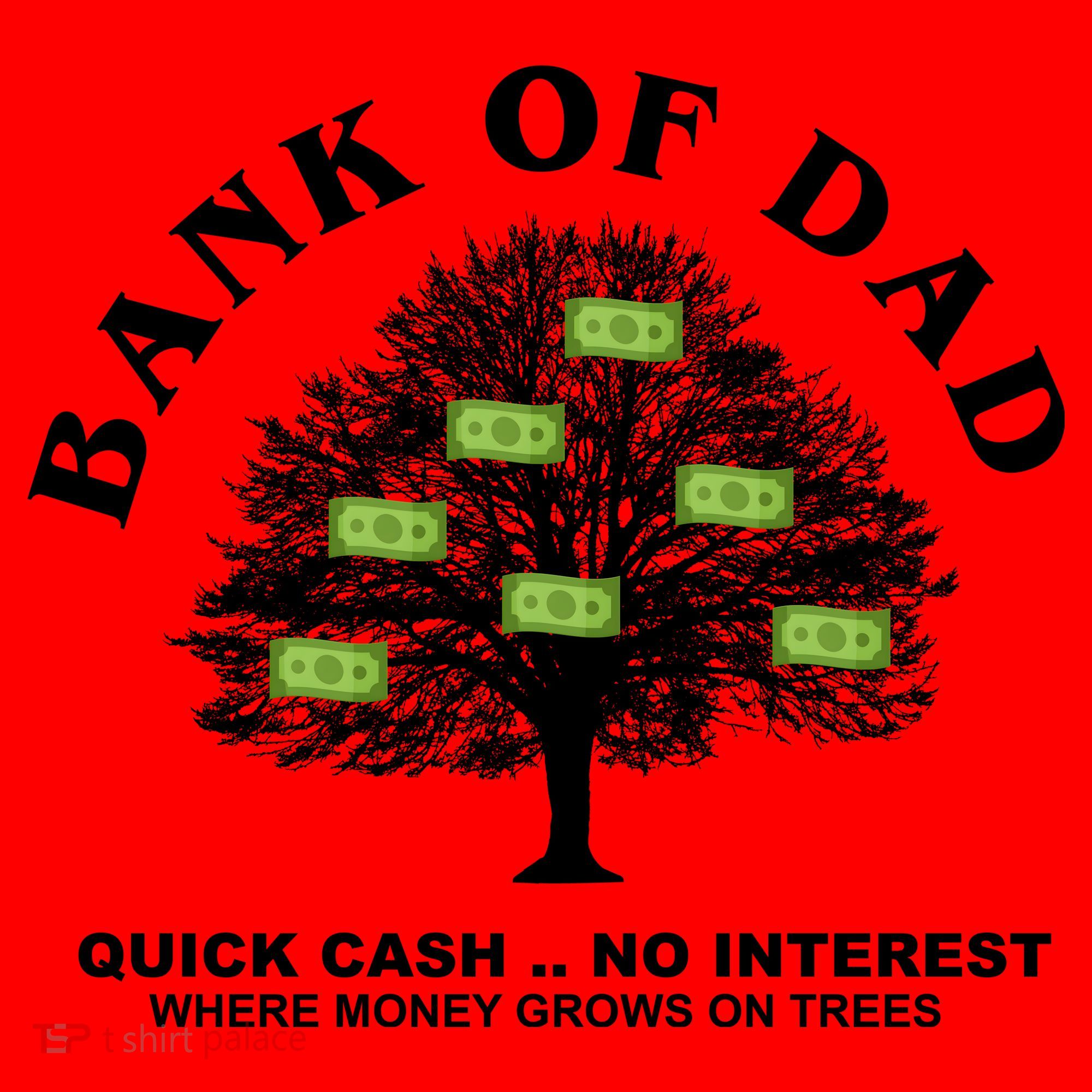 Bank Of Dad Quick Cash No Interest Funny Gift Santa Hat