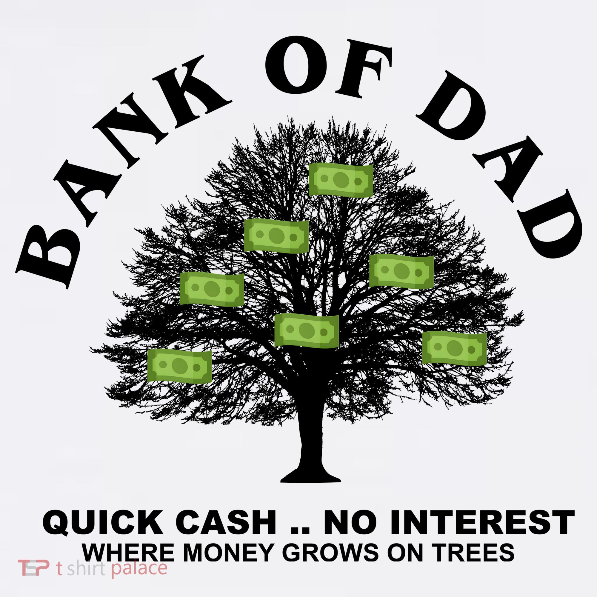 Bank Of Dad Quick Cash No Interest Funny Gift Baby Bodysuit