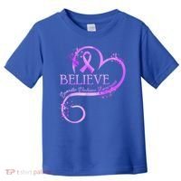 Believe October Domestic Violence Awareness Month Women Toddler T-Shirt thumb 0