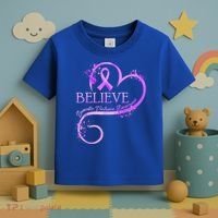 Believe October Domestic Violence Awareness Month Women Toddler T-Shirt thumb 3
