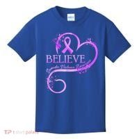 Believe October Domestic Violence Awareness Month Women Kids T-Shirt thumb 0
