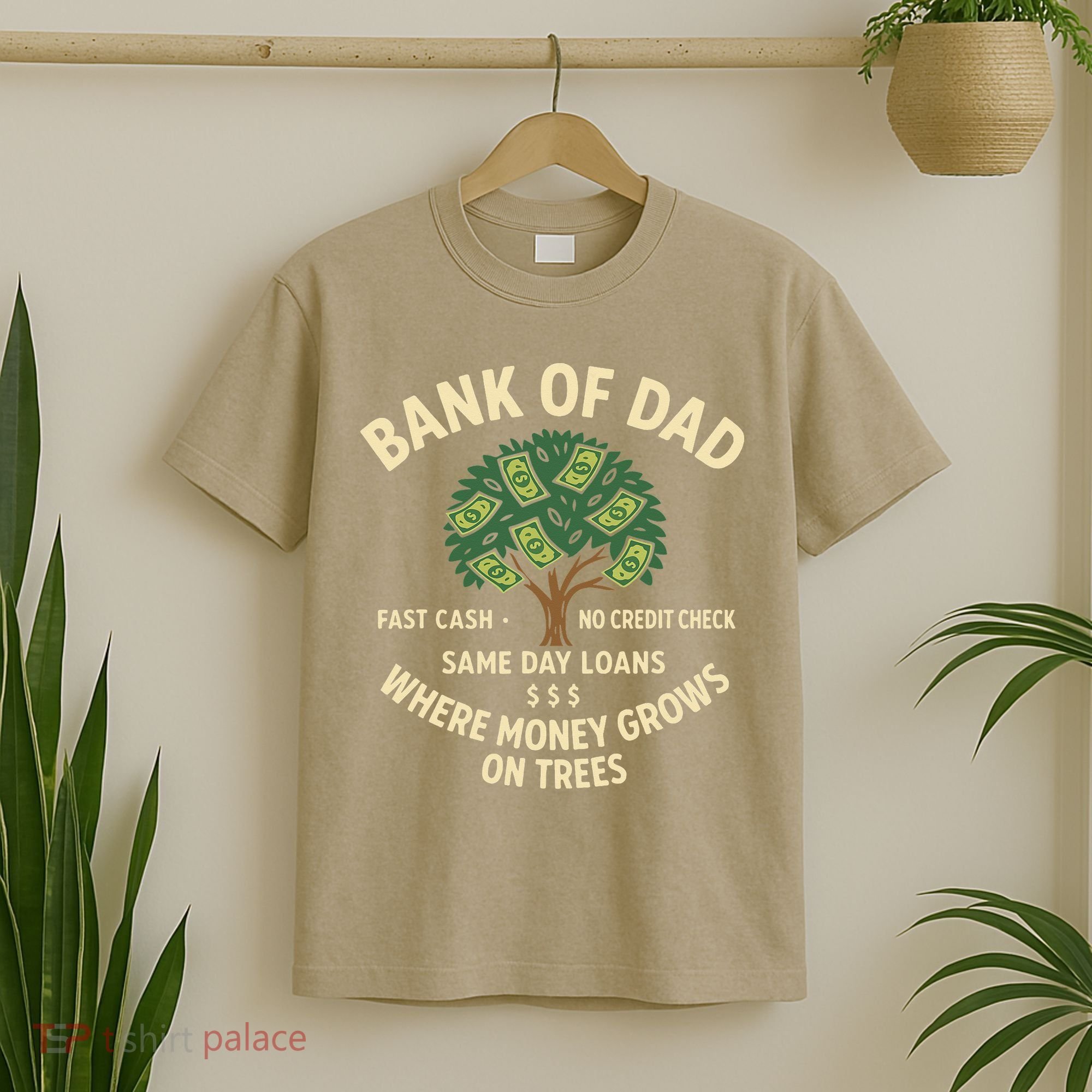 Bank Of Dad Fast Cash No Credit Check Same Day Loans T-Shirt