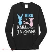 Buck Or Doe Gender Reveal Party Long Sleeve Shirt thumb 0