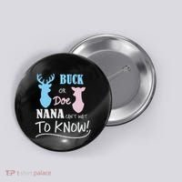 Buck Or Doe Gender Reveal Party Button thumb 0