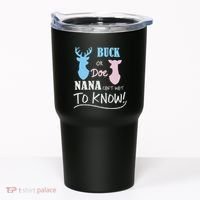 Buck Or Doe Gender Reveal Party Tumbler thumb 0