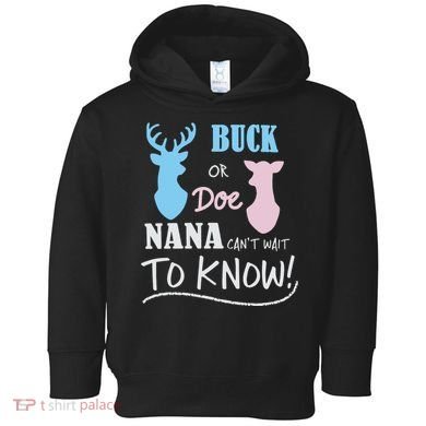 Buck Or Doe Gender Reveal Party Toddler Hoodie