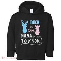 Buck Or Doe Gender Reveal Party Toddler Hoodie thumb 0