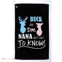 Buck Or Doe Gender Reveal Party Golf Towel thumb 0