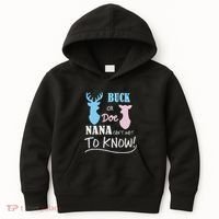 Buck Or Doe Gender Reveal Party Kids Hoodie thumb 0