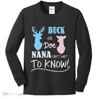 Buck Or Doe Gender Reveal Party Kids Long Sleeve Shirt thumb 0