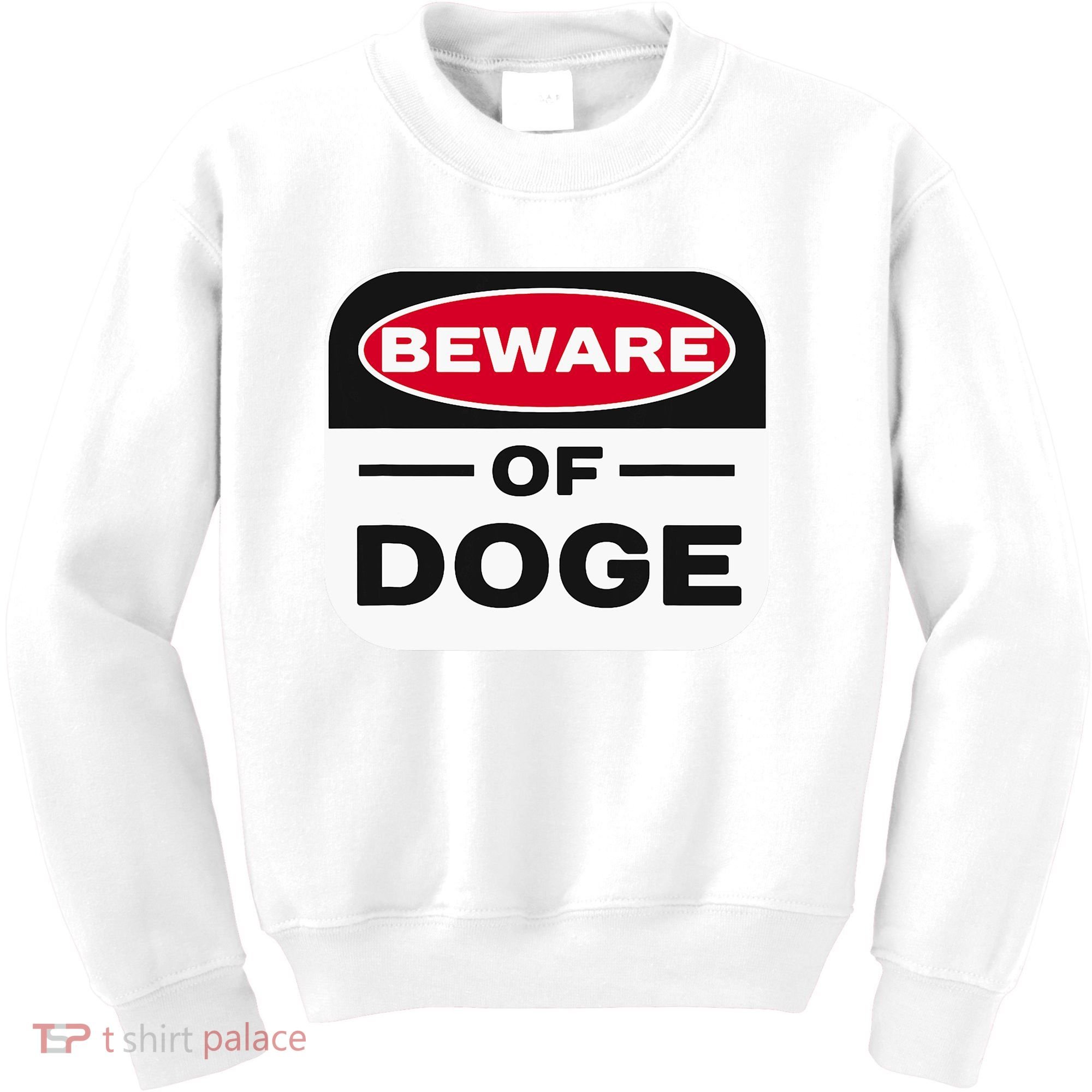 Beware Of Doge Meme Department Of Government Kids Sweatshirt