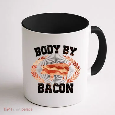 Body By Bacon Coffee Mug back