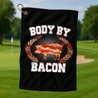 Body By Bacon Golf Towel thumb 1
