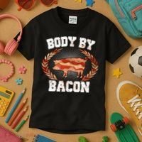 Body By Bacon Kids T-Shirt thumb 3