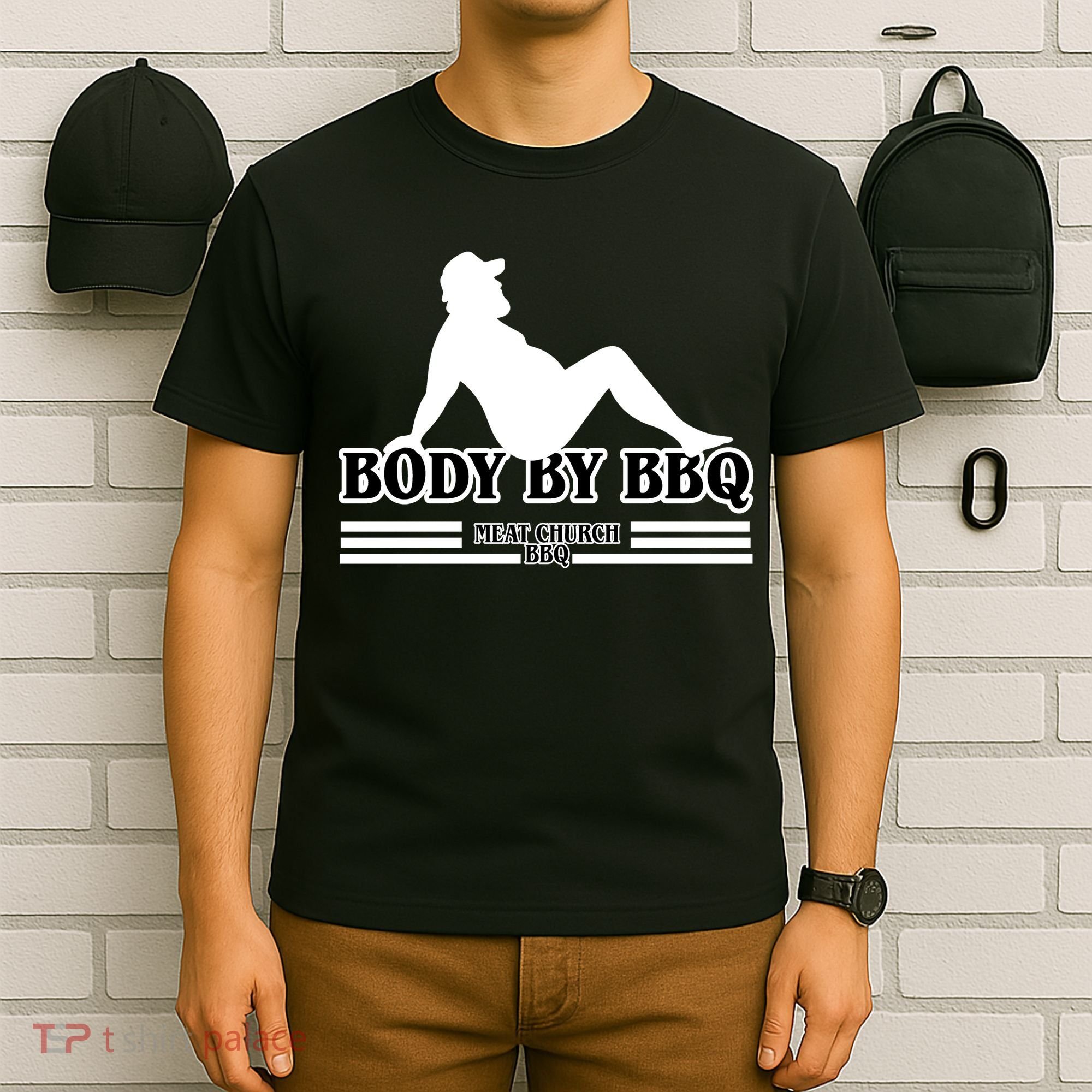 Body By BBQ Vintage Meat Church T-Shirt