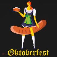 Barmaid Oktoberfest Funny German Woman Dirndl Bratwurst Hoodie thumb 2