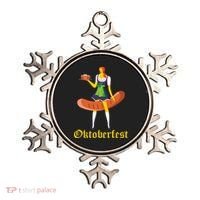 Barmaid Oktoberfest Funny German Woman Dirndl Bratwurst Ornament thumb 0