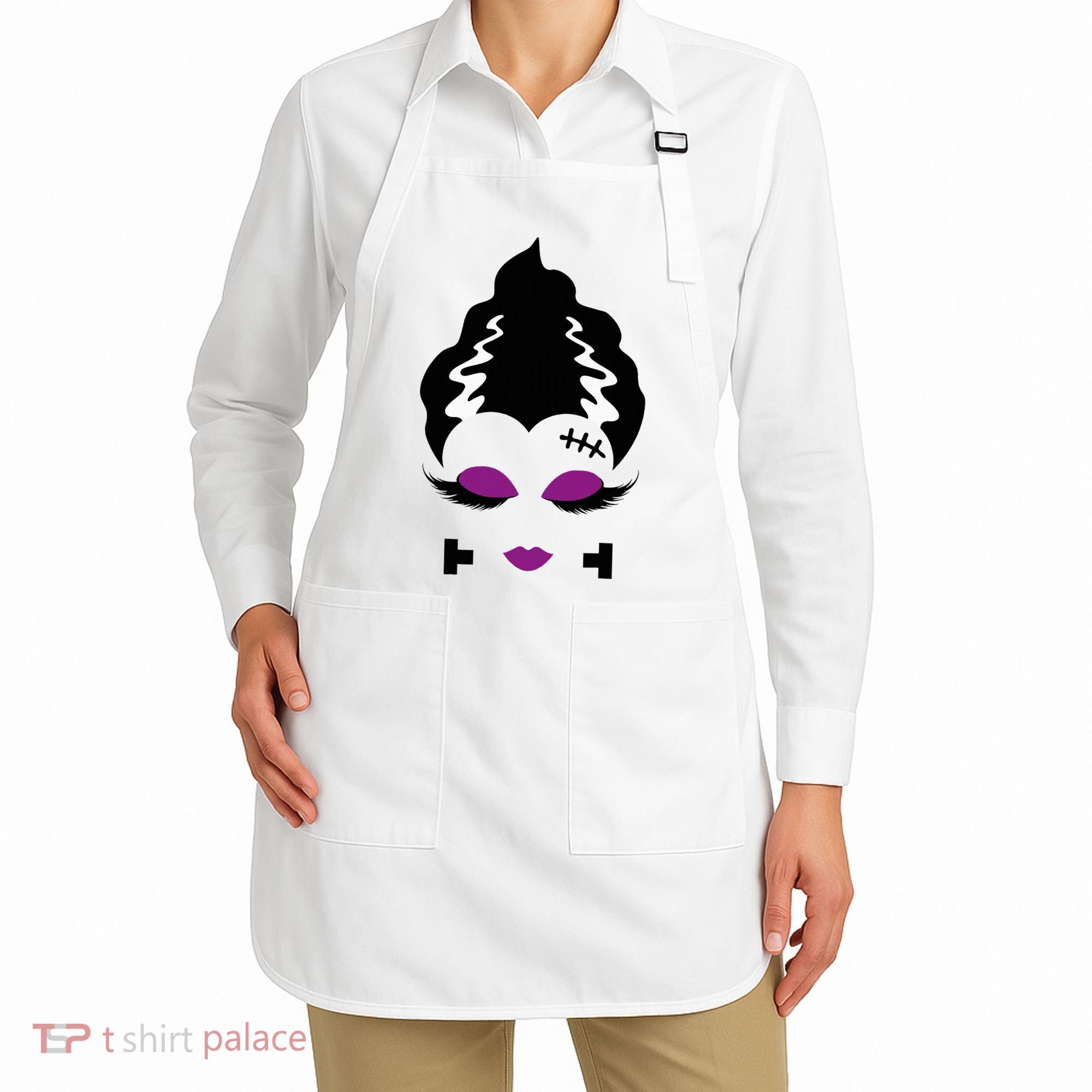 Bride Of F.R.A.N.K.E.N.S.T.E.I.N Monster Halloween Costume Apron