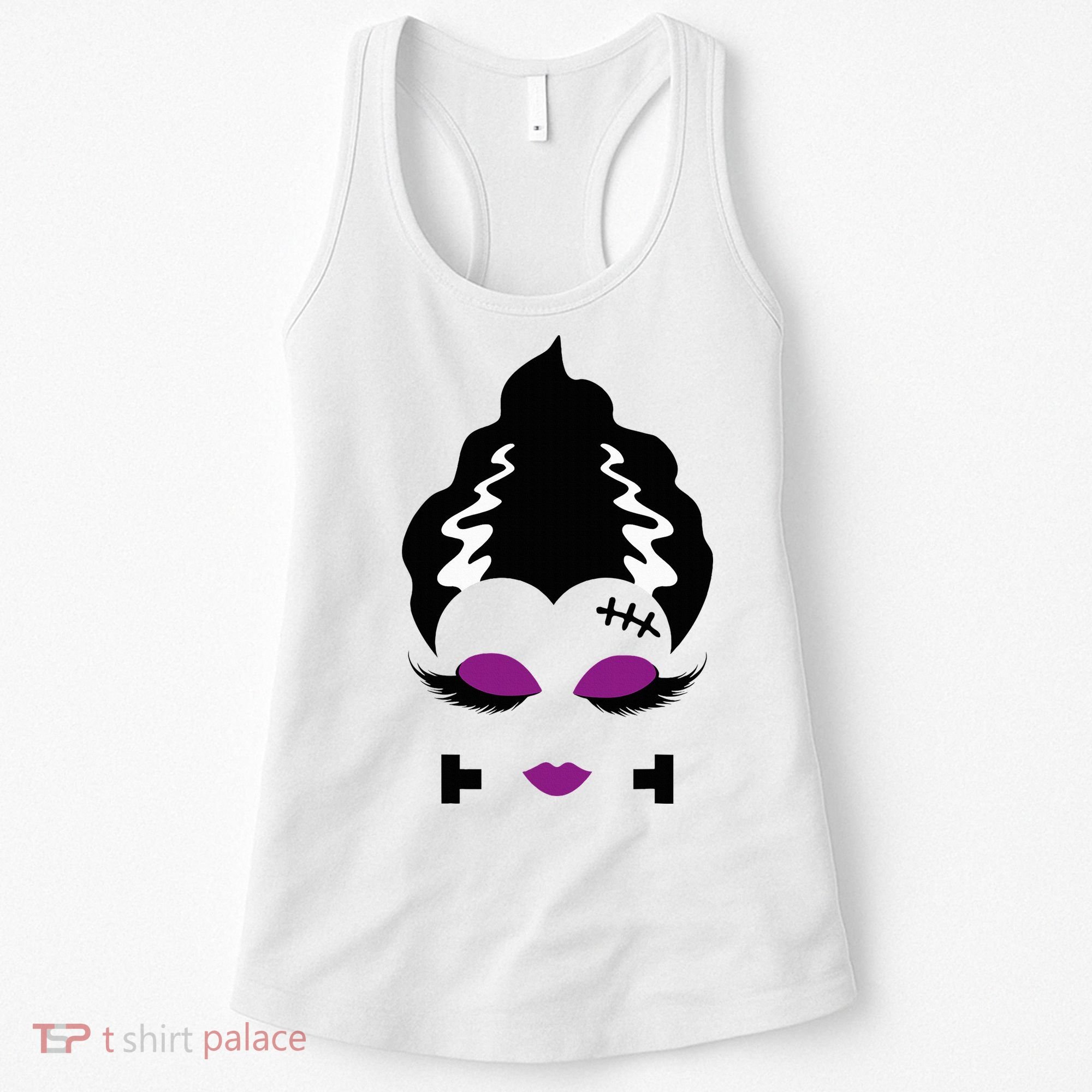 Bride Of F.R.A.N.K.E.N.S.T.E.I.N Monster Halloween Costume Women's Tank Top
