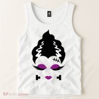 Bride Of F.R.A.N.K.E.N.S.T.E.I.N Monster Halloween Costume Tank Top thumb 2