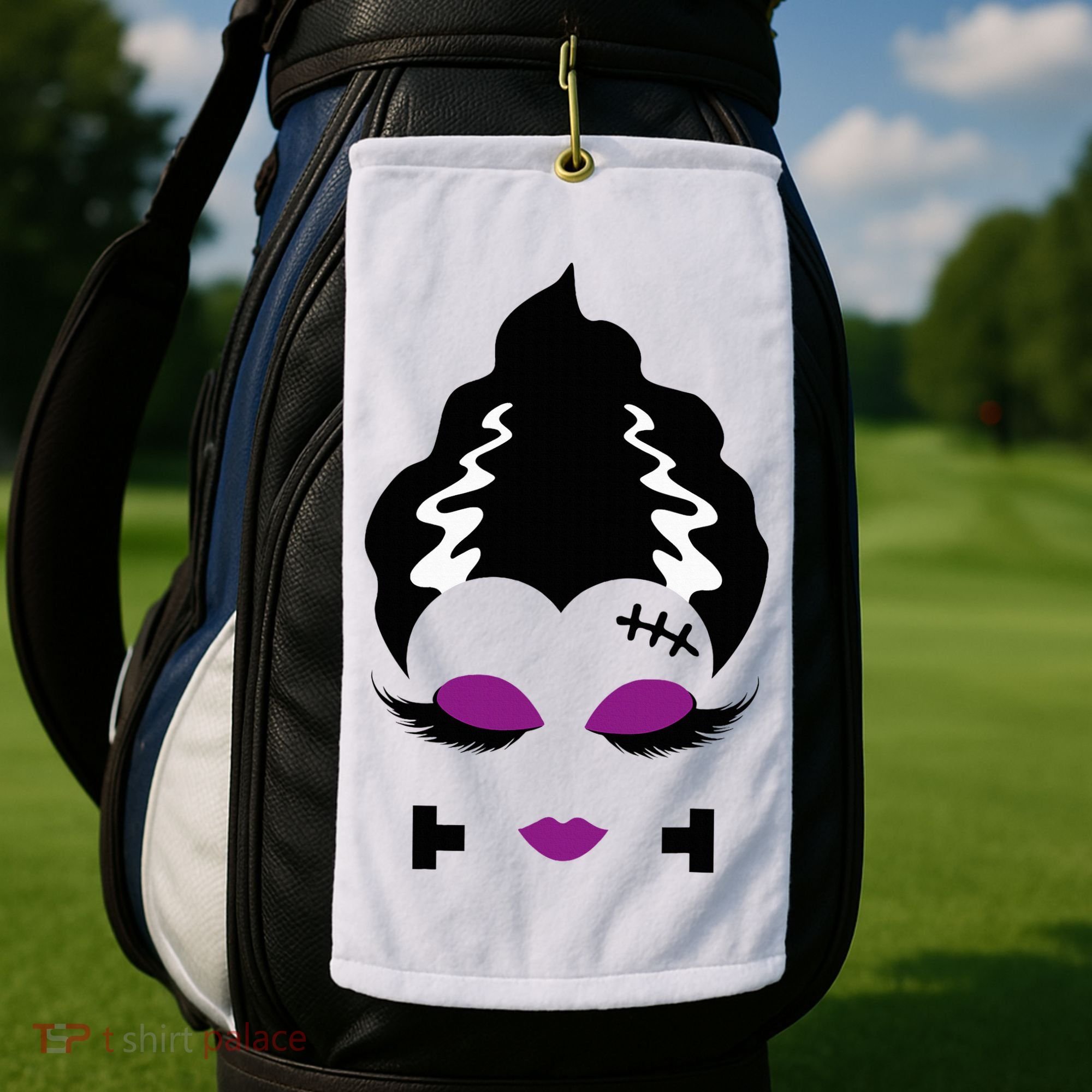 Bride Of F.R.A.N.K.E.N.S.T.E.I.N Monster Halloween Costume Golf Towel