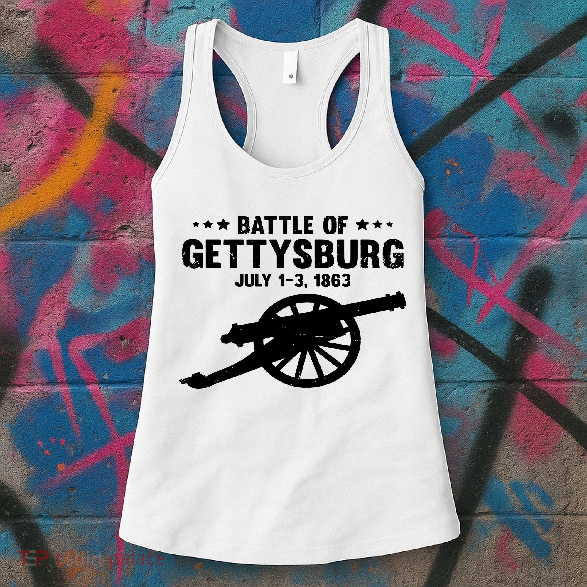 Battle Of Gettysburg | Battlefield US American Civil War Women's Tank Top