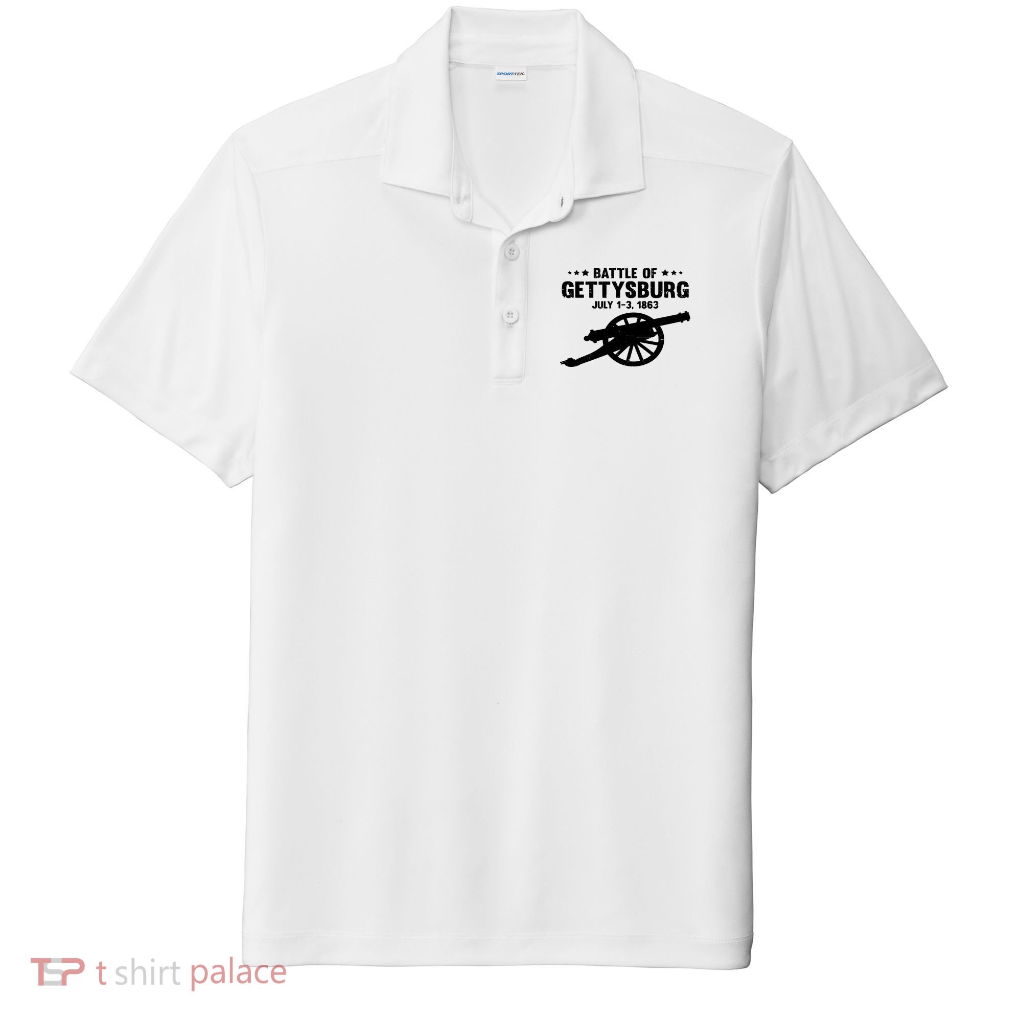 Battle Of Gettysburg | Battlefield US American Civil War Sport-Tek Posi-UV Pro Polo