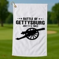 Battle Of Gettysburg | Battlefield US American Civil War Golf Towel thumb 1