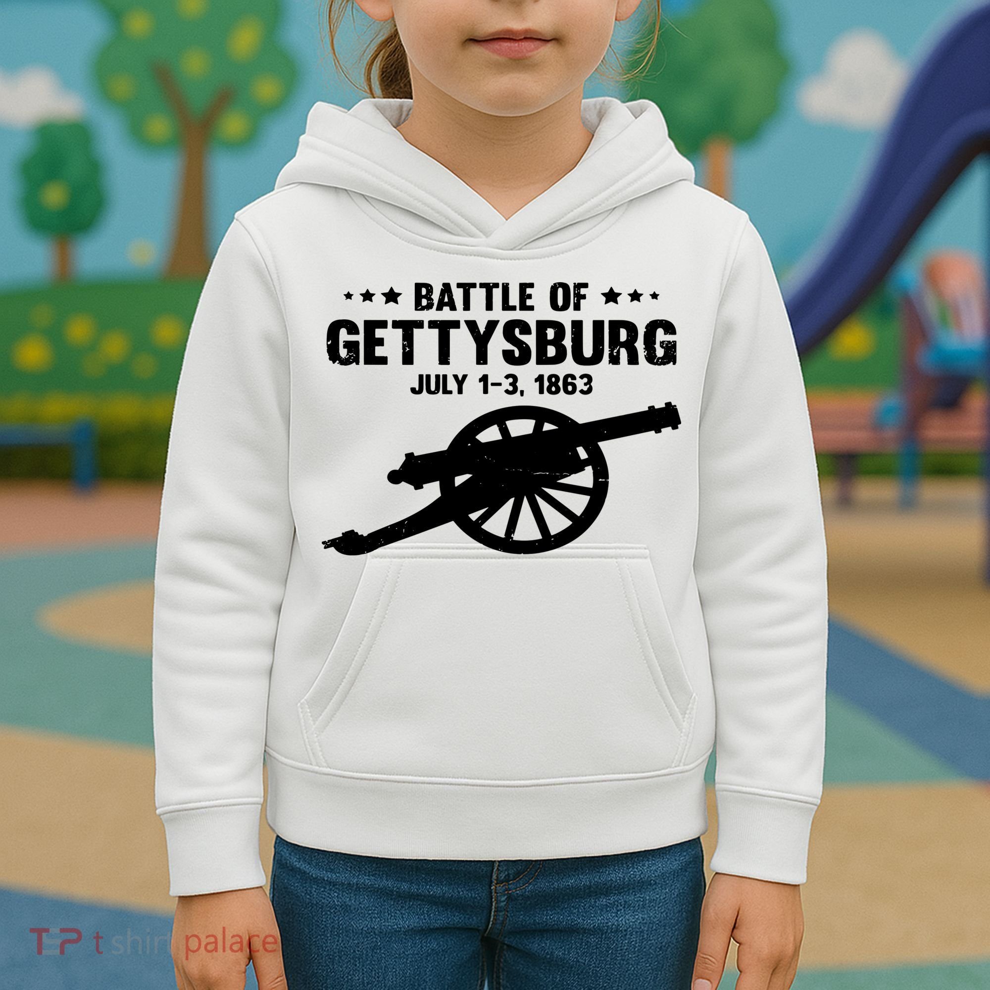Battle Of Gettysburg | Battlefield US American Civil War Kids Hoodie