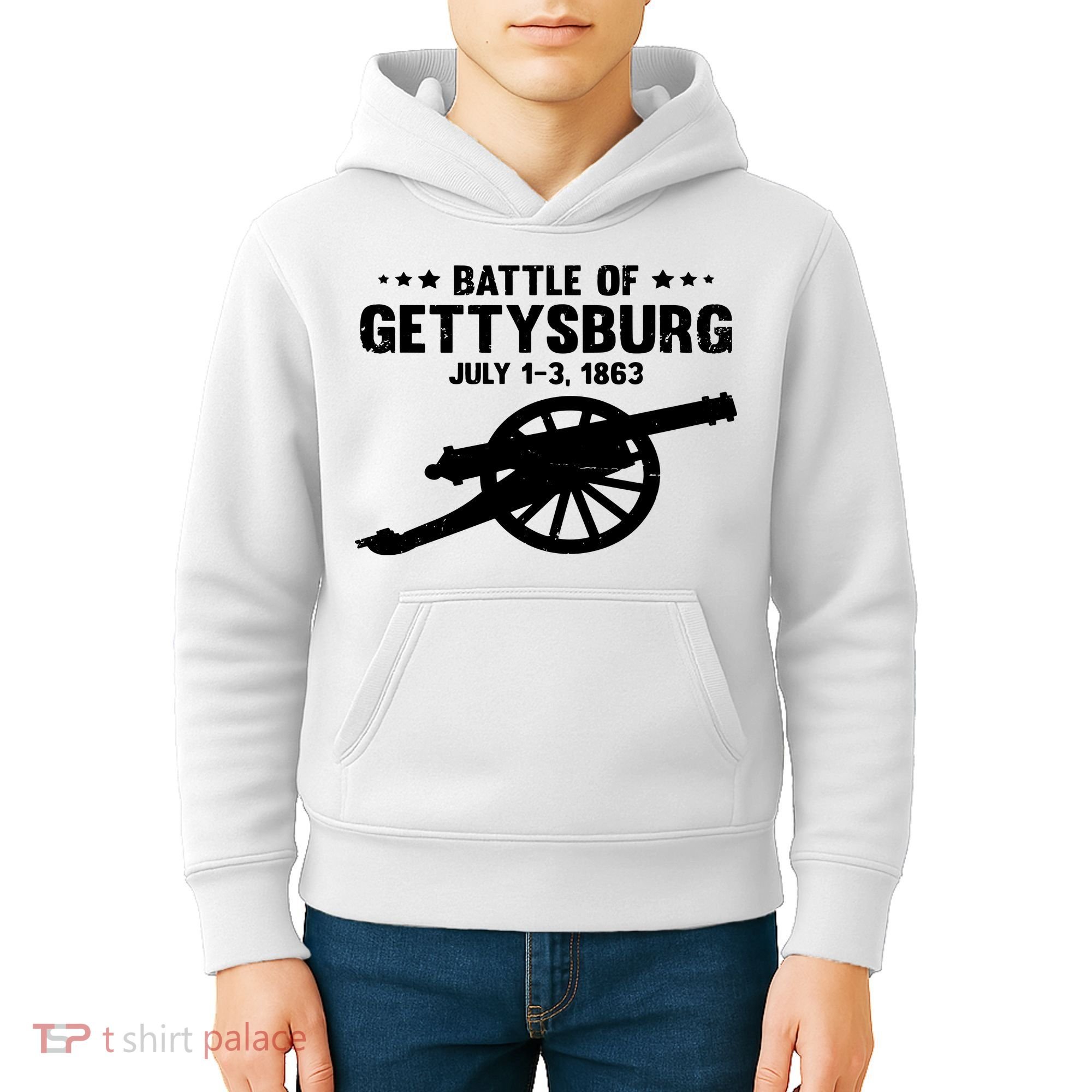 Battle Of Gettysburg | Battlefield US American Civil War Kids Hoodie