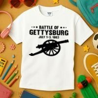 Battle Of Gettysburg | Battlefield US American Civil War Kids T-Shirt thumb 3