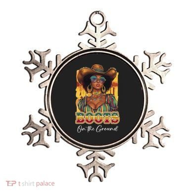 Boots On Ground Juneteenth Cowgirl Linedance Boots Western Ornament