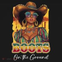 Boots On Ground Juneteenth Cowgirl Linedance Boots Western Toddler Hoodie thumb 2