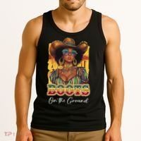 Boots On Ground Juneteenth Cowgirl Linedance Boots Western Tank Top thumb 3