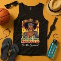 Boots On Ground Juneteenth Cowgirl Linedance Boots Western Tank Top thumb 4