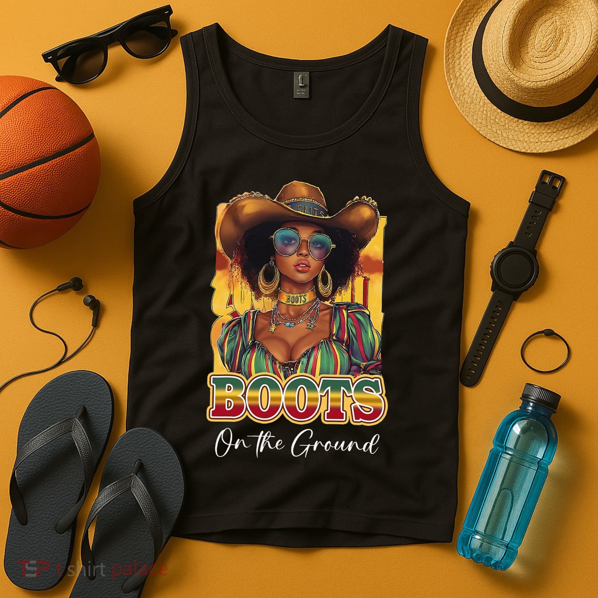 Boots On Ground Juneteenth Cowgirl Linedance Boots Western Tank Top