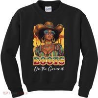Boots On Ground Juneteenth Cowgirl Linedance Boots Western Kids Sweatshirt thumb 0