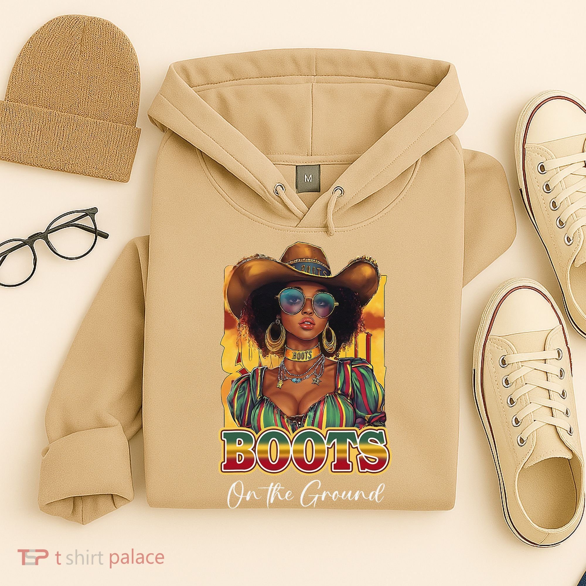Boots On Ground Juneteenth Cowgirl Linedance Boots Western Hoodie