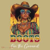 Boots On Ground Juneteenth Cowgirl Linedance Boots Western Long Sleeve Shirt thumb 2