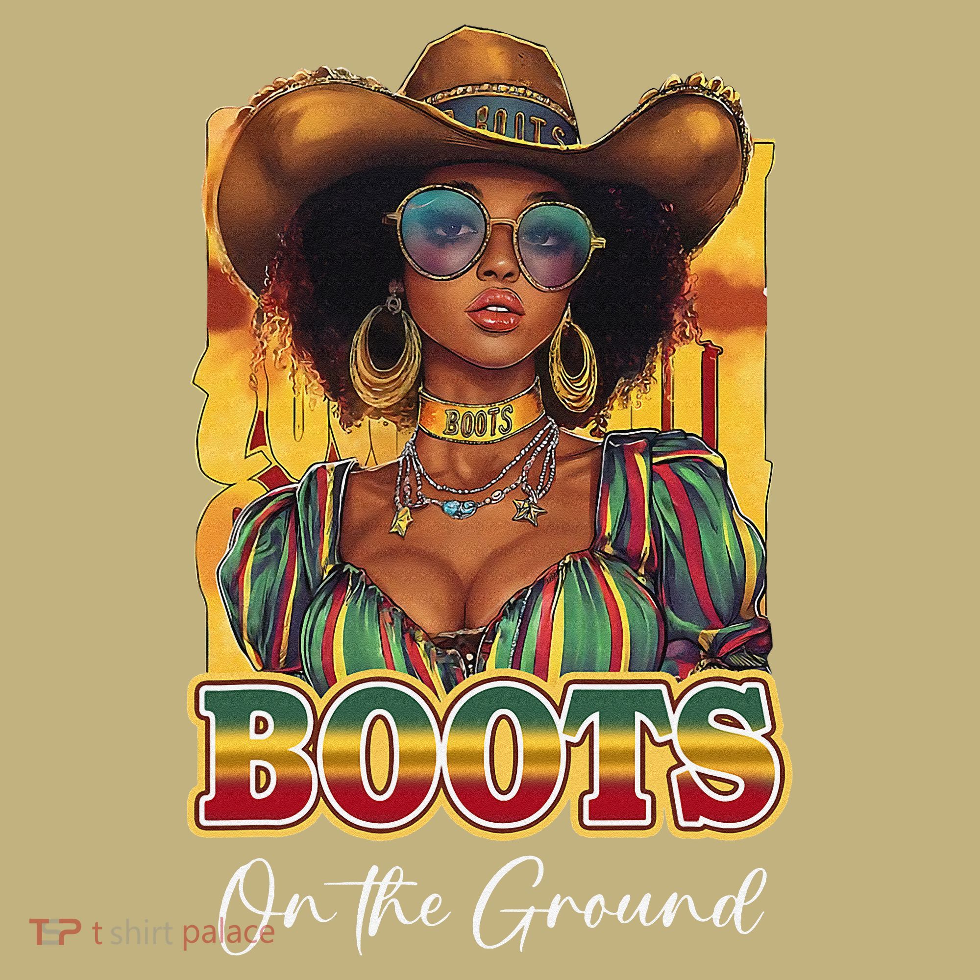Boots On Ground Juneteenth Cowgirl Linedance Boots Western Long Sleeve Shirt