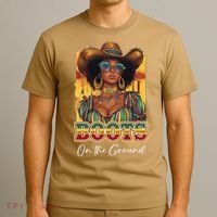 Boots On Ground Juneteenth Cowgirl Linedance Boots Western T-Shirt thumb 3