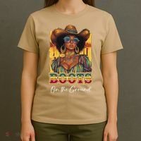 Boots On Ground Juneteenth Cowgirl Linedance Boots Western T-Shirt thumb 4