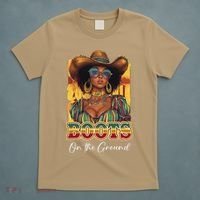 Boots On Ground Juneteenth Cowgirl Linedance Boots Western T-Shirt thumb 5