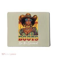 Boots On Ground Juneteenth Cowgirl Linedance Boots Western Mousepad thumb 0