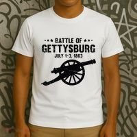 Battle Of Gettysburg Battlefield Us American Civil War T-Shirt thumb 3