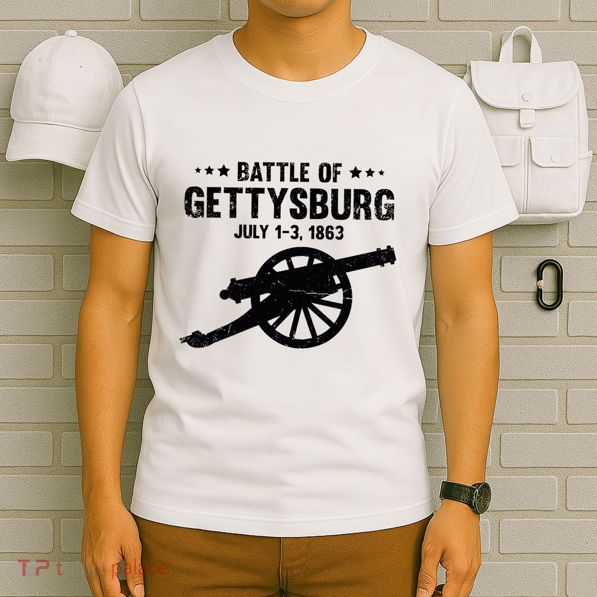 Battle Of Gettysburg Battlefield Us American Civil War T-Shirt