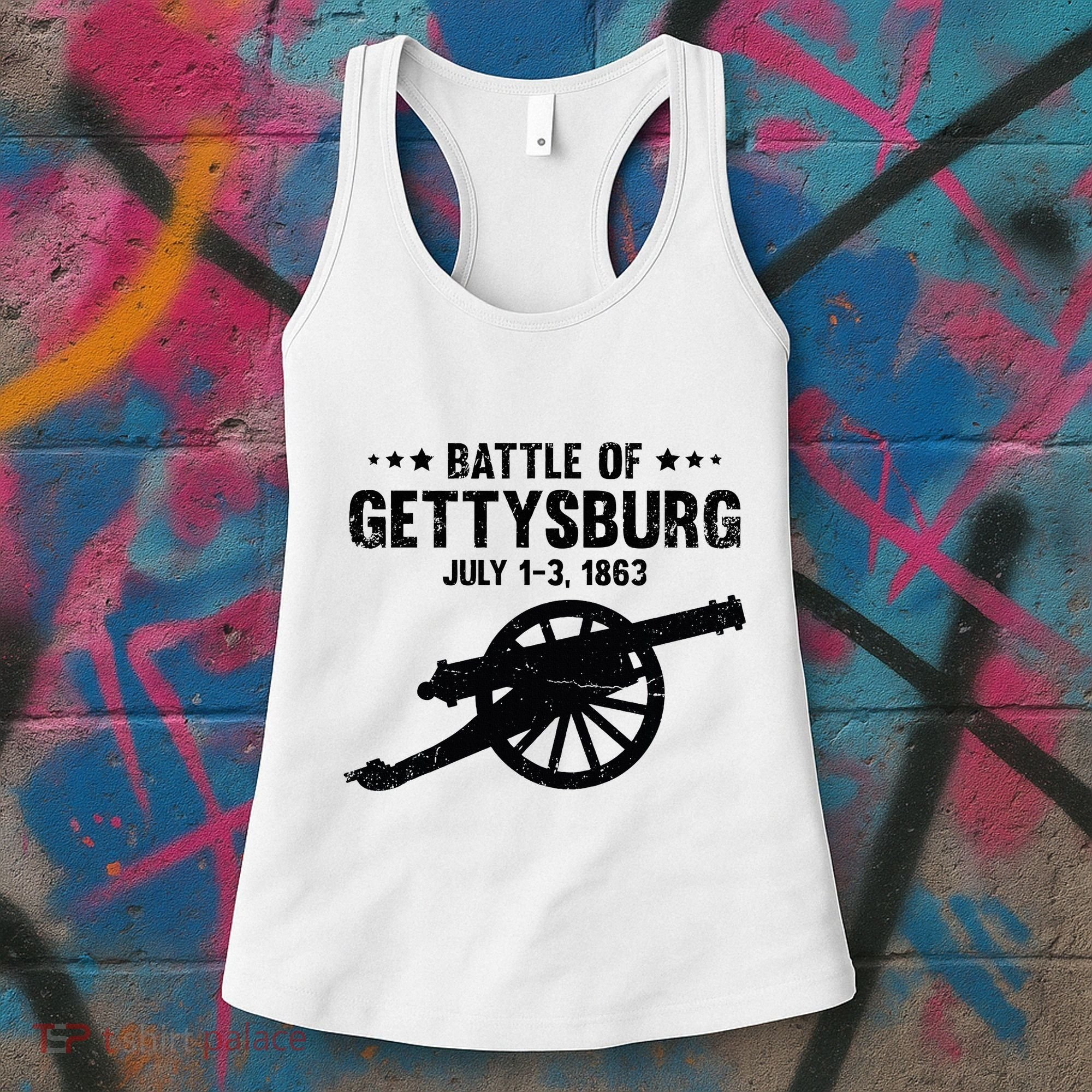 Battle Of Gettysburg Battlefield Us American Civil War Women's Tank Top
