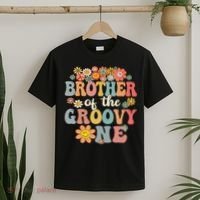 Brother Of Groovy One Matching Family 1st Birthday Party T-Shirt thumb 2