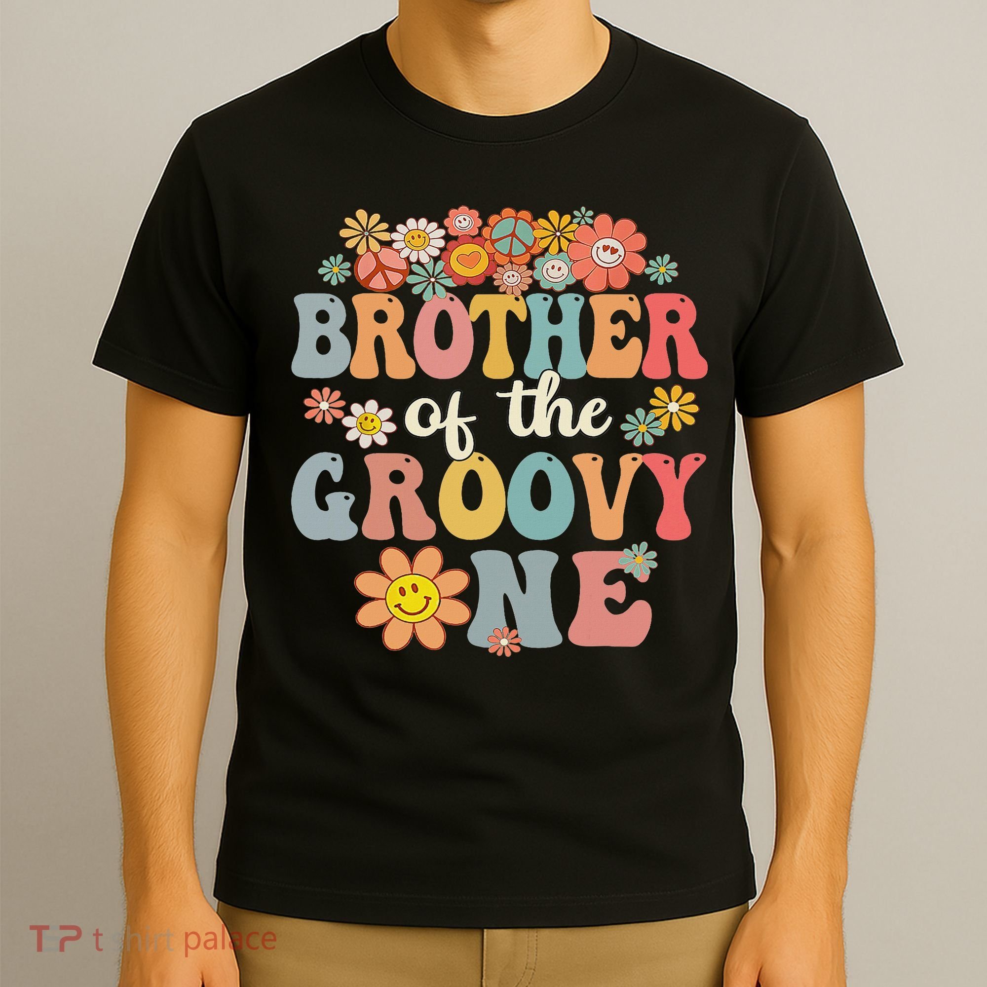 Brother Of Groovy One Matching Family 1st Birthday Party T-Shirt